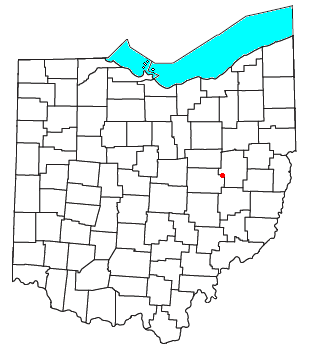 Location of Bakersville, Ohio