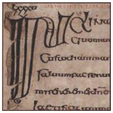 The Cathach, f.43v (detail)