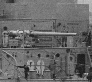5 inch gun closeup USS Texas 1914 LOC 16025