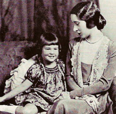 Gloria Morgan-Vanderbilt with daughter