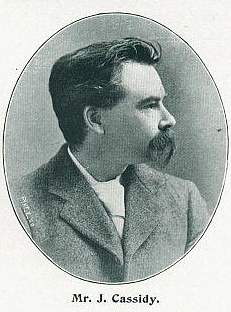 Portrait photograph of John Cassidy with large moustache