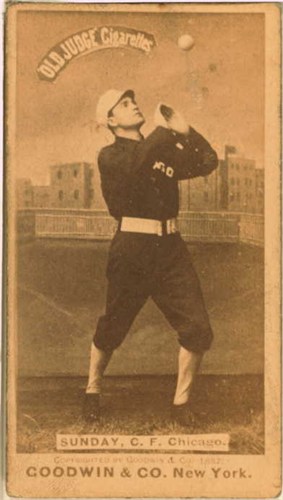 Billy Sunday, Center Fielder (1887)