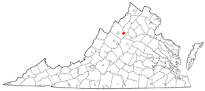 Location of Elkton, Virginia