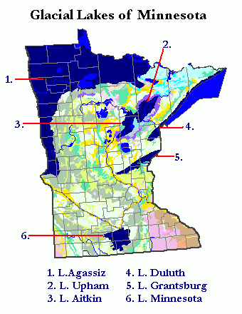 Glacial lakes of Minnesota