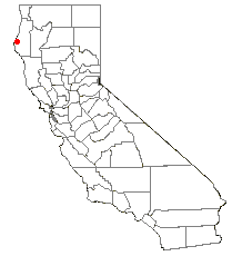 Location of Ferndale, California