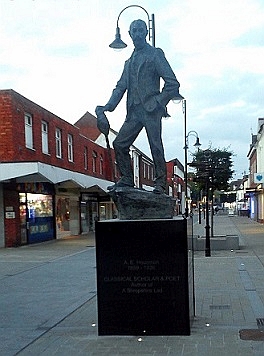 Refurbished A. E. Housman statue Sept 2015