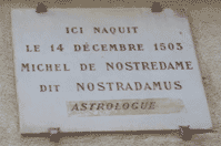 Nostradamus-plaque