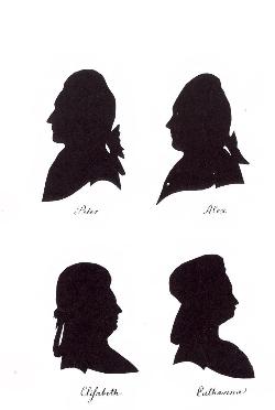 Silhouettes of the Russian Royals in Horsens