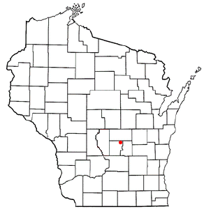 Location of Neshkoro (town), Wisconsin