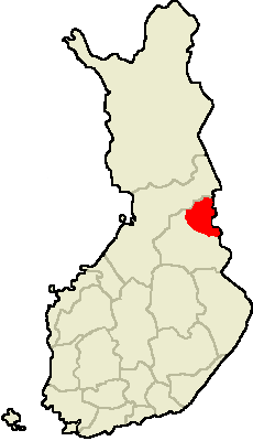 Location of Suomussalmi in Finland