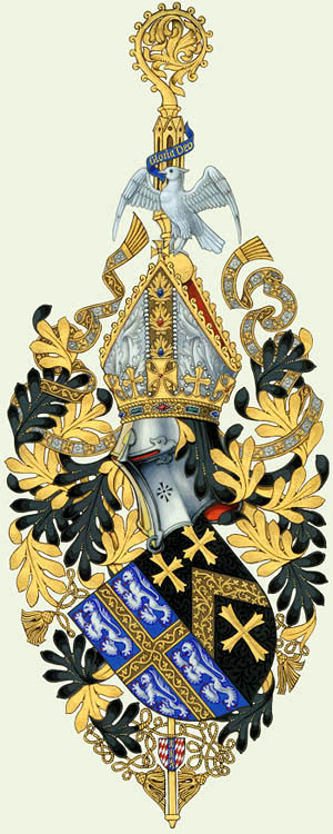 John Fordham personal arms are impaled with those of his bishopric