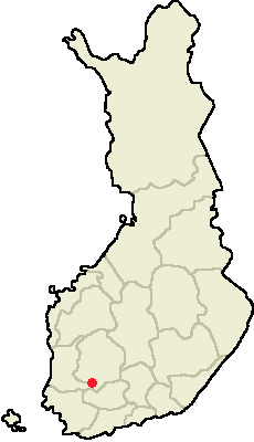Location of Vesilahti in Finland
