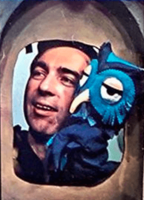Fred Rogers and X the Owl Look Magazine photo 1969