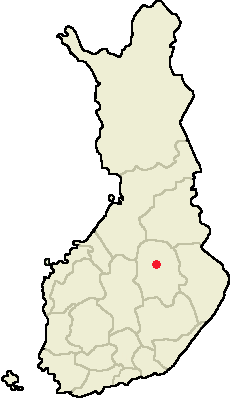 Location of Maaninka in Finland