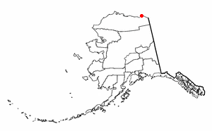 Location of Kaktovik, Alaska