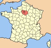 Île-de-France map