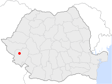 Location of Reşiţa