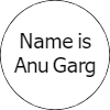 Anagram animation for "Name is Anu Garg" = "Anagram Genius"