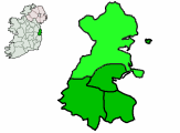 Ireland map County Dublin Fingal