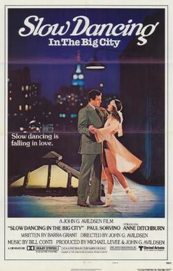 Slow dancing in the big city poster