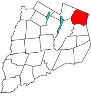 Location of Cherry Valley in Otsego County