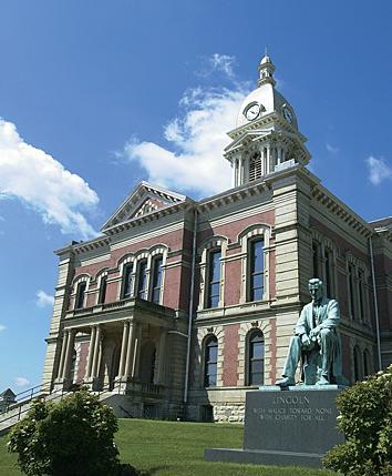 Wabash County Courthouse with Lincoln Monument by Charles Keck in the foreground Taken on May 15, 2002 -2.jpg