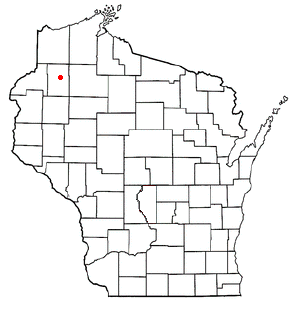 Location of Springbrook, Wisconsin