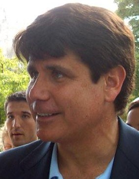 Blagojevich greeting students at Ill State U. in 2006