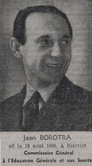 Jean Borotra en janvier 1942