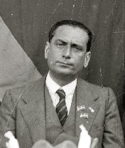 Manuel Carrasco i Formiguera en el Aberri Eguna de 1933, en San Sebastián