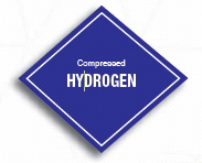 Blue diamond compressed hydrogen