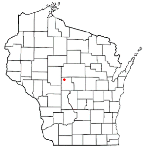 Location of Cameron, Wood County, Wisconsin