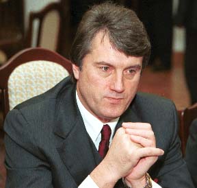 Viktor Yushchenko in Polish parliament.