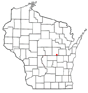 Location of Fremont, Waupaca County, Wisconsin