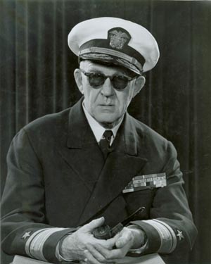John Ford in admiral's uniform