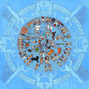 Zodiaque de Denderah aux couleurs d'origine
