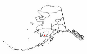 Location of Aleknagik, Alaska