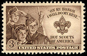 Stamp US 1950 3c Boy Scouts of America