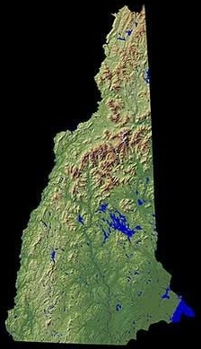 New Hampshire Shaded Relief 5