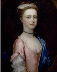 Dorothy Savile, Portrait of Lady Charlotte Boyle, Marchioness of Hartington (1731-1754), circa 1740, Chatsworth House. Attributed to Dorothy Savile