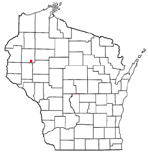 Location of Sioux Creek, Wisconsin