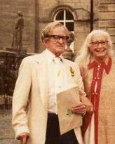 Maxwell Fry and Jane Drew at Lartington Hall 1984