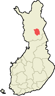 Kemijärvi Suomen maakuntakartalla
