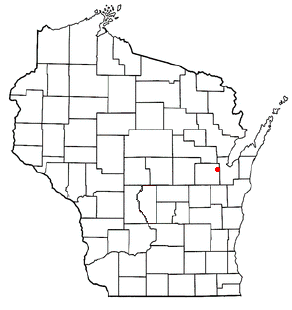 Location of Oneida (town), Wisconsin