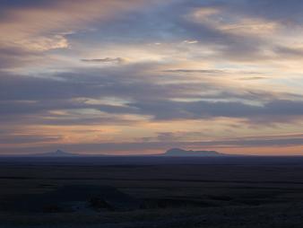 Sweetgrass Hills in Montana from Red Rock Coulee.JPG