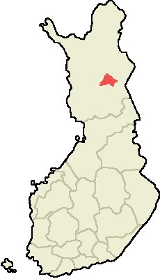 Pelkosenniemi Suomen maakuntakartalla