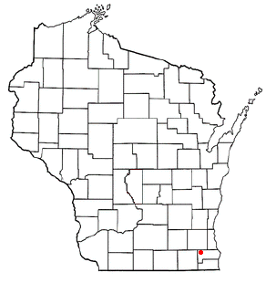 Location of Tichigan, Wisconsin