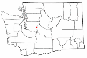 Location of Snoqualmie Pass, Washington