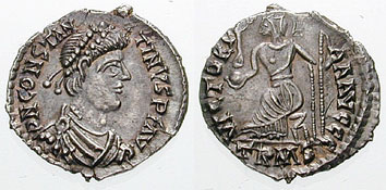 Siliqua Constantine III-RIC 1355