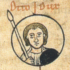 Otto I Dux, depiction in the Chronica Sancti Pantaleonis, Cologne (c. 1237